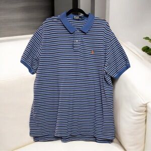 Polo by Ralph Lauren Men's Blue Striped Shirt